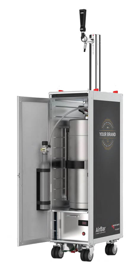 AirBAr abierto fondo blanco